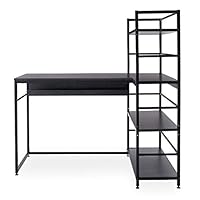 【美品】ロウヤLOWYA デスク　本棚収納付き　勉強机　学習机　テーブル Amazon | LOWYA ロウヤ パソコンデスク 学習机 勉強机 コーナー